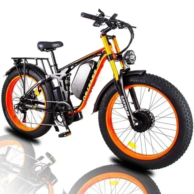 KETELES K800 Electric Mountain Bicycle with 2000W Motor, 48V Battery, 26 Inch Fat Tires.
