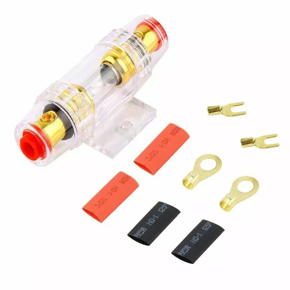 1500W 8AWG Car Audio Amplifier Wiring Kit with RCA Cable Fuse and Subwoofer Wiring