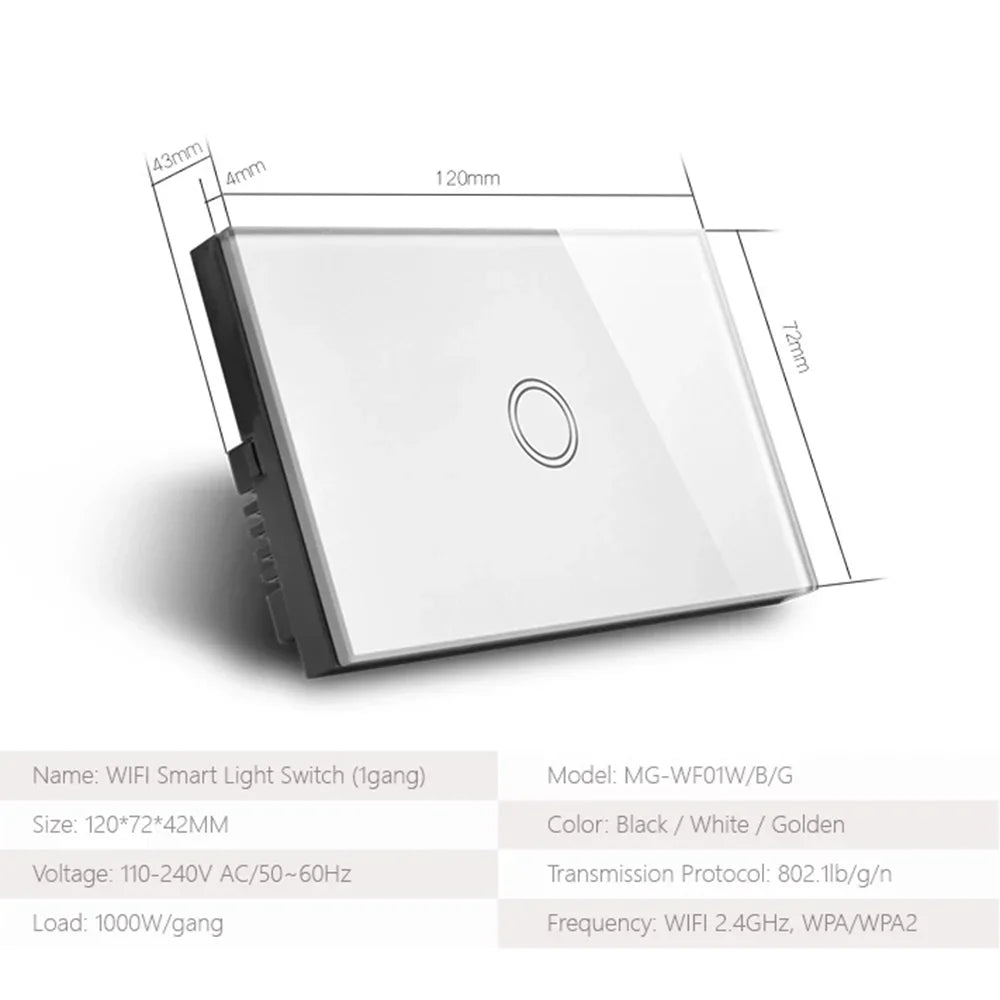 Melery WiFi Smart Light Switch Tuya