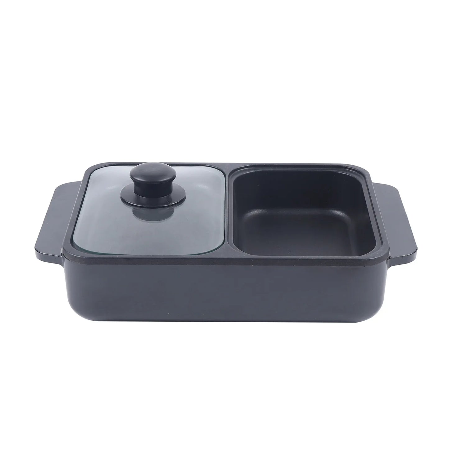 Electric Hot Pot and Grill Combo 2 in 1 Portable Cooker