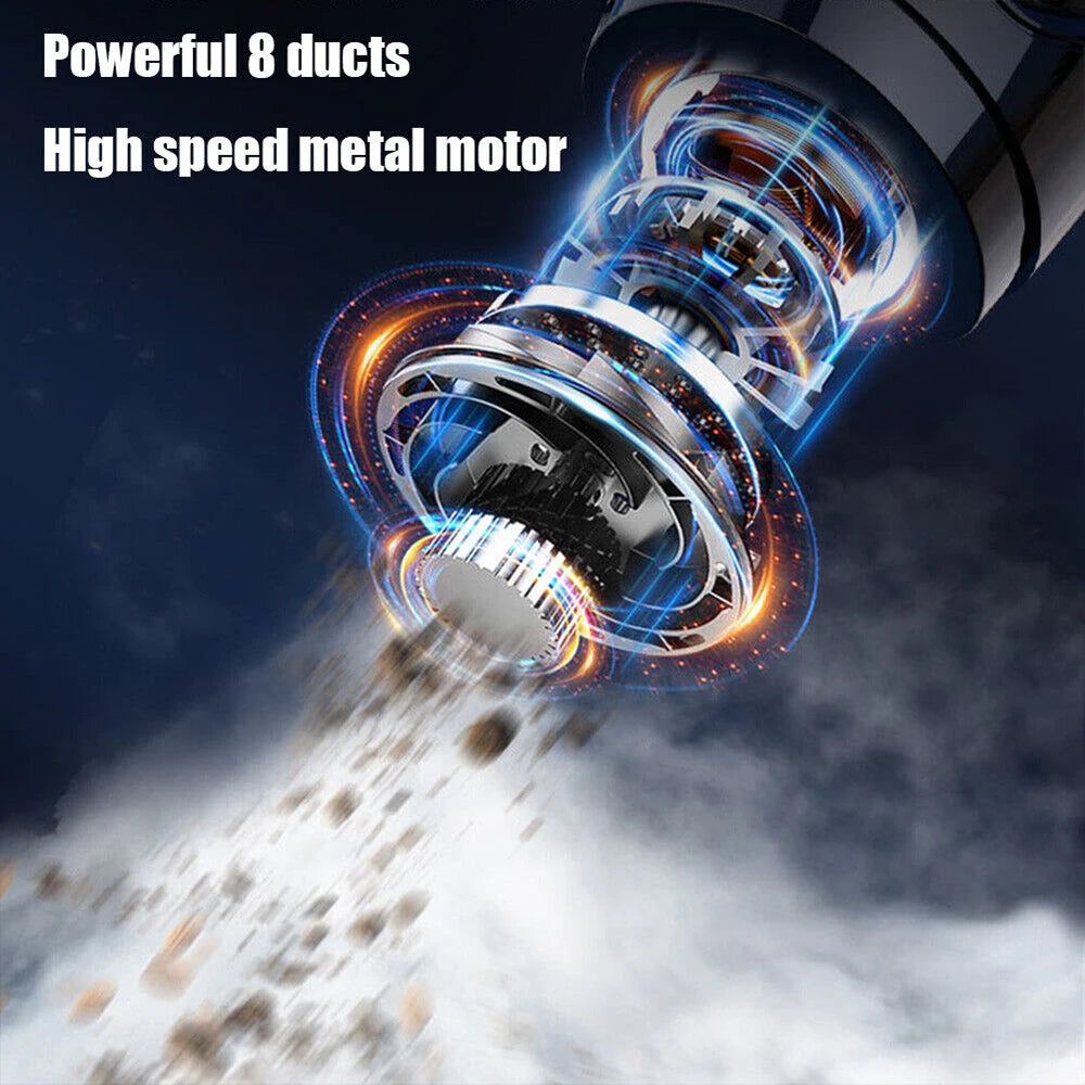 Wireless Handheld Car Vacuum 12000PA Wet-Dry USB Rechargeable