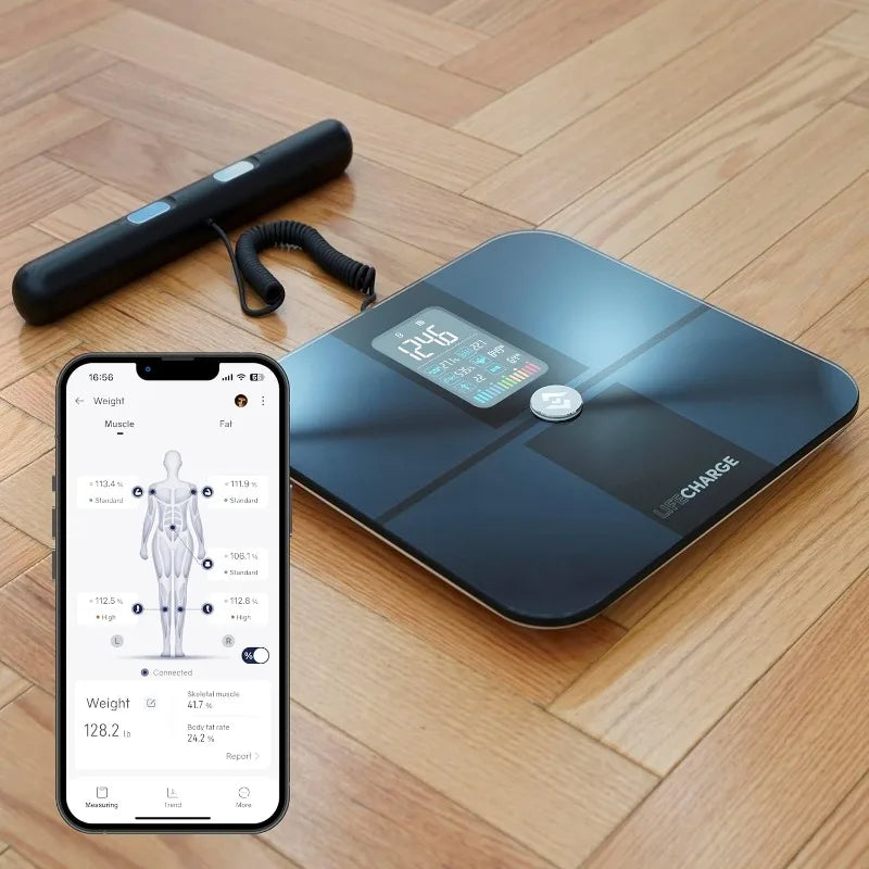 8 Electrode Smart Body Fat Scale 2 PRO with Large Display and Full Body 29 Composition Metrics