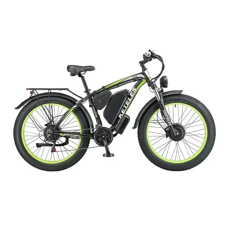 KETELES K800 Adult Electric Mountain Bicycle with 2000W Motor, 48V Battery, and 26 Inch Fat Tires.