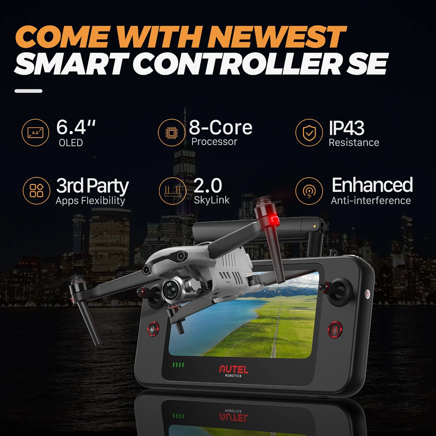 Autel EVO II Pro V3 6K Drone 1Inch CMOS HD Camera 10KM Transmission 720 Obstacle Avoidance