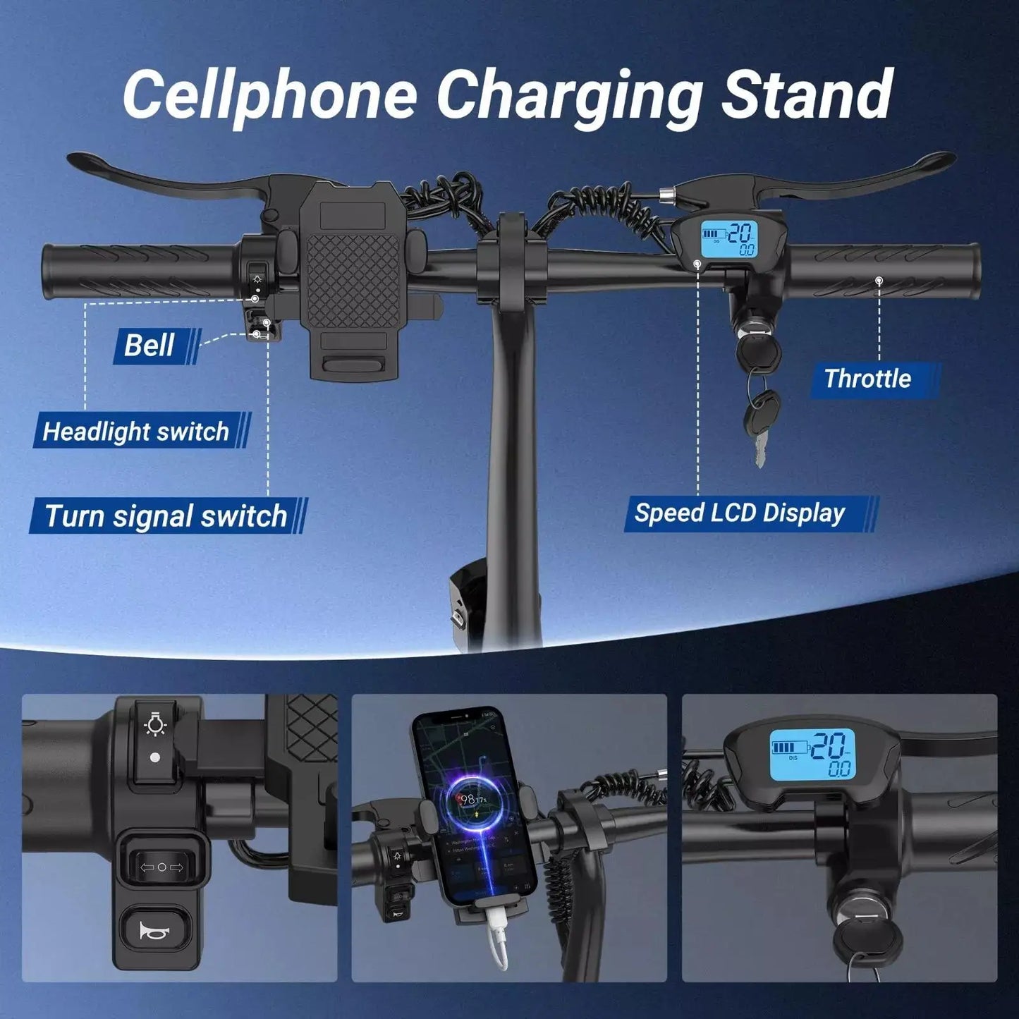 AOVOPRO 14inch EB60 Foldable Ebike 500W 48V 10.4AH Electric Bicycle 22MPH 28Miles Long Range with Two Seats for Adult