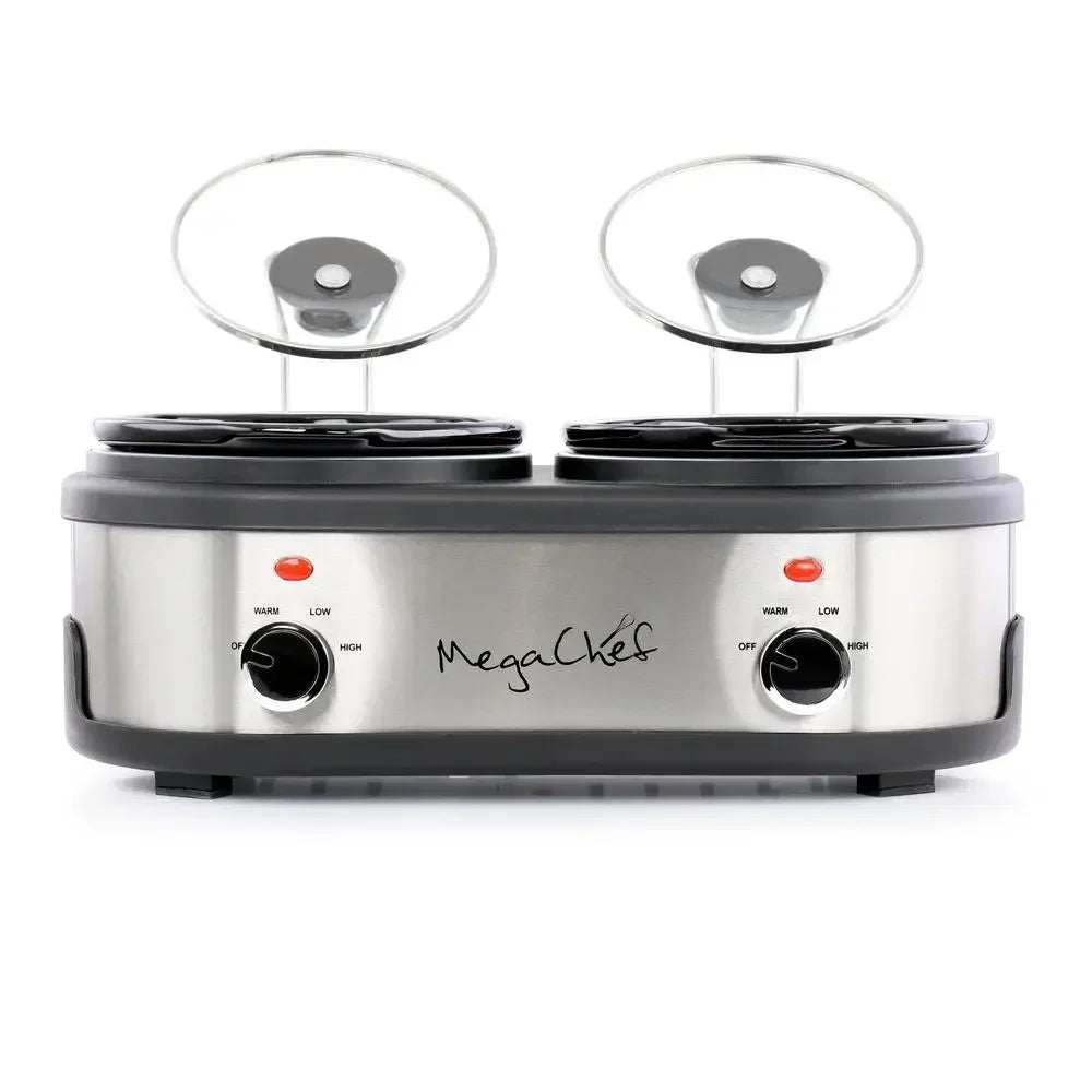 Dual 1.5 Quart Crock Buffet Slow Cooker