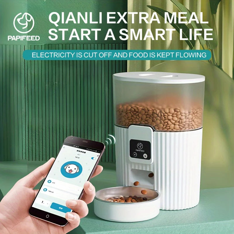 Smart Automatic Pet Feeder with WiFi Remote Control Pet Food Dispensing