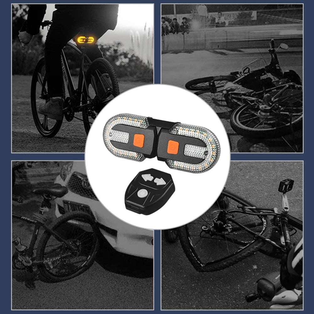 LED Bicycle Lamp Rear Signal LED Lamp Wireless USB Rechargeable MTB