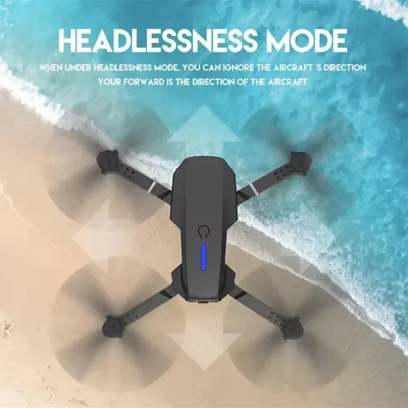 E88Pro 4K RC Drone with 3 Batteries Dual HD Camera Foldable WiFi FPV Height Hold