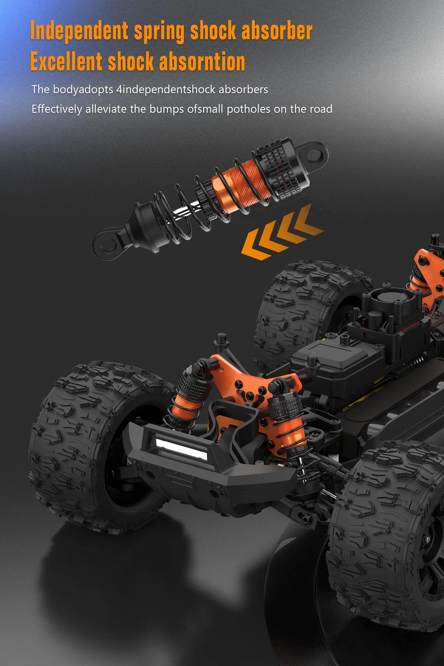 JIUSI MT14R 1/14 RC Racing Car 4WD 80km/h Brushless Motor 2.4G Remote Control 35C High Speed Off-road