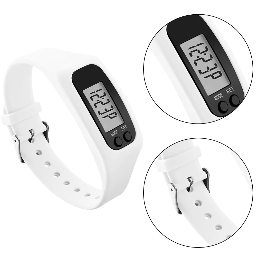 LED Pedometer Bracelet Calorie Counter Fitness Watch