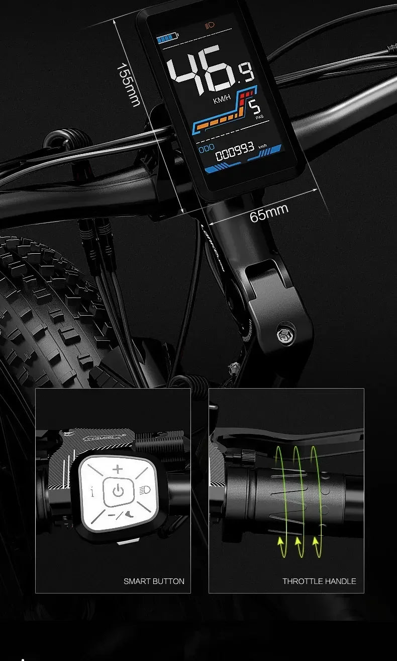 LANKELEISI MG740PLUS Electric Bike 2000W Motor 48V 16Ah Fat Tire Full Suspension
LANKELEISI MG740PLUS
