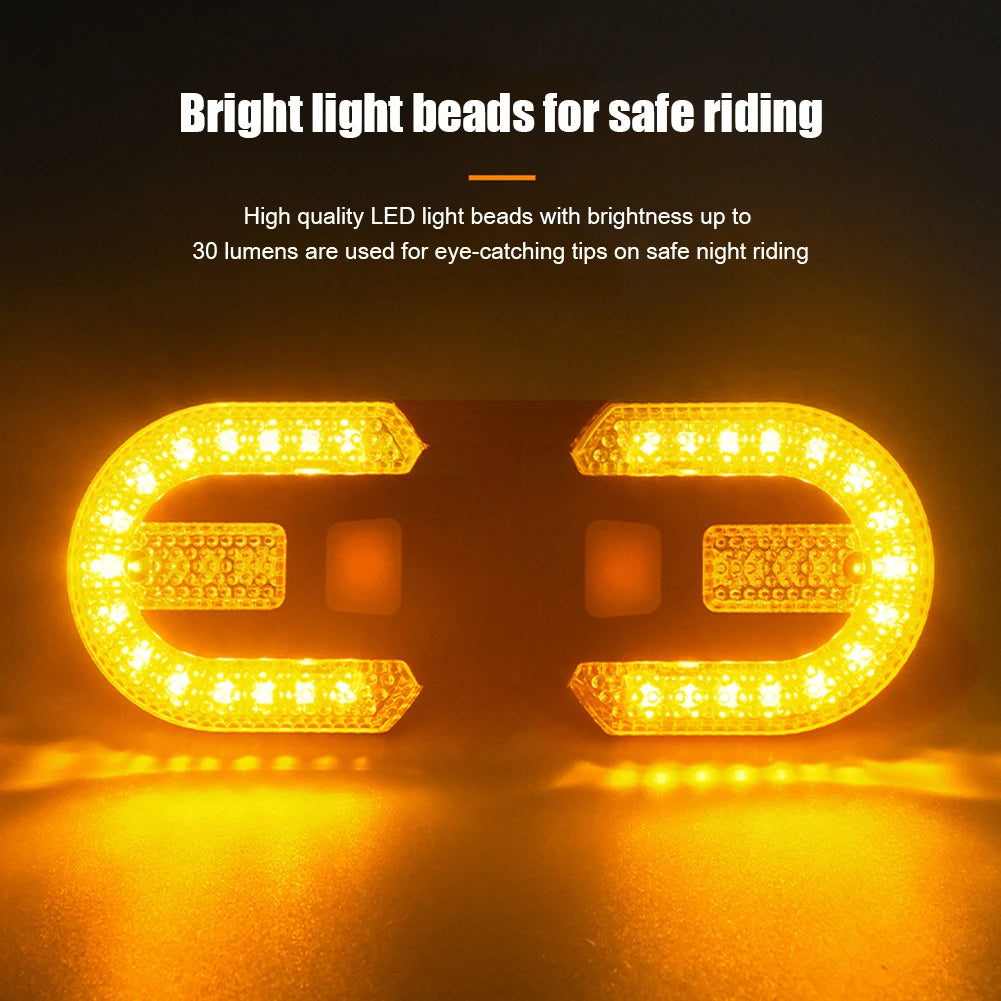 LED Bicycle Lamp Rear Signal LED Lamp Wireless USB Rechargeable MTB