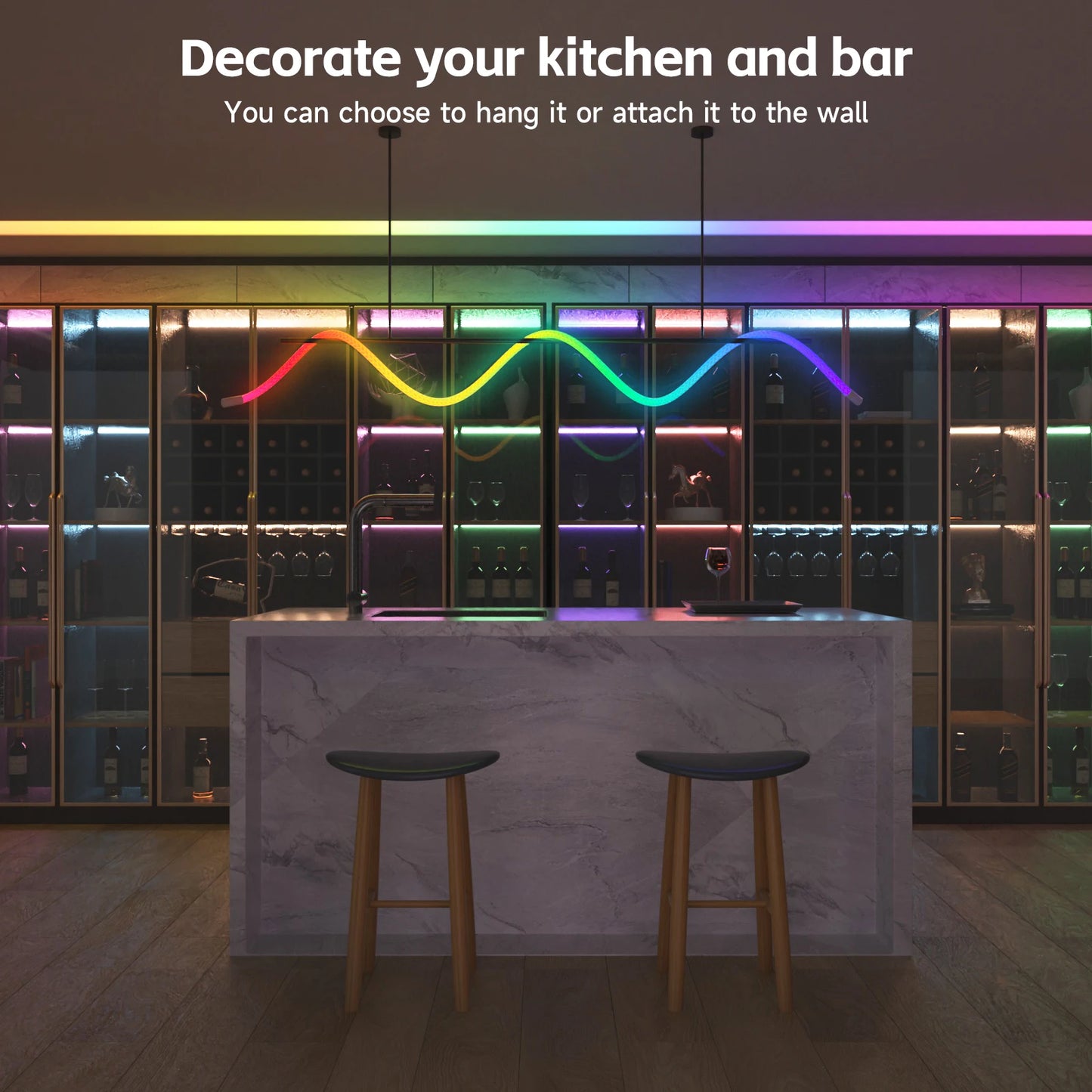 RGBIC 5V Silicone Neon LED Strip Waterproof 360 Glow
