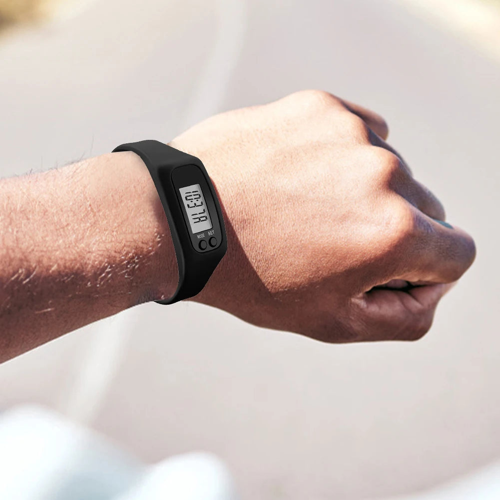 LED Pedometer Bracelet Calorie Counter Fitness Watch