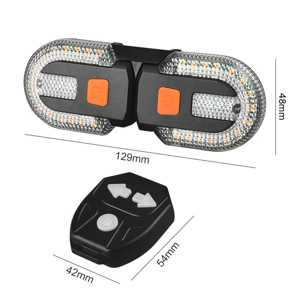 LED Bicycle Lamp Rear Signal LED Lamp Wireless USB Rechargeable MTB