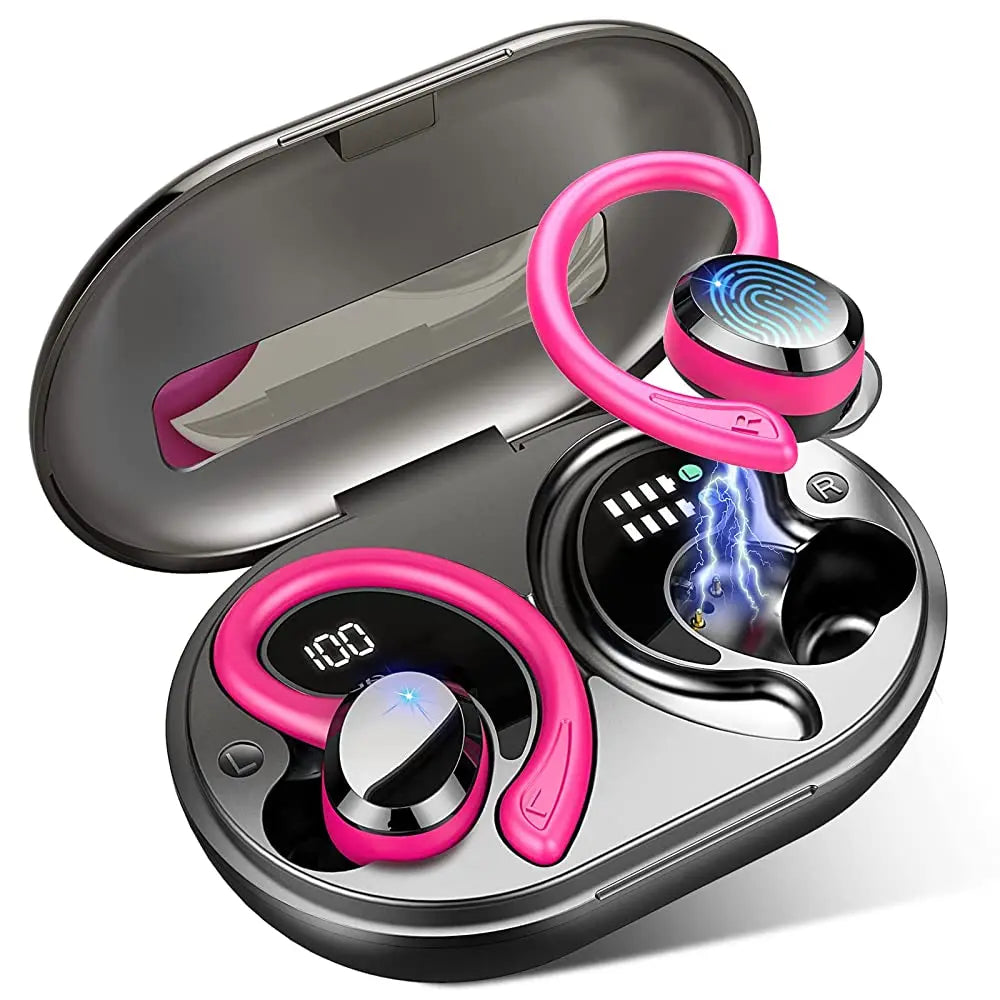 Wireless Bluetooth 5.3 Earbuds with Stereo Bass & 40H Playback IP7 Waterproof