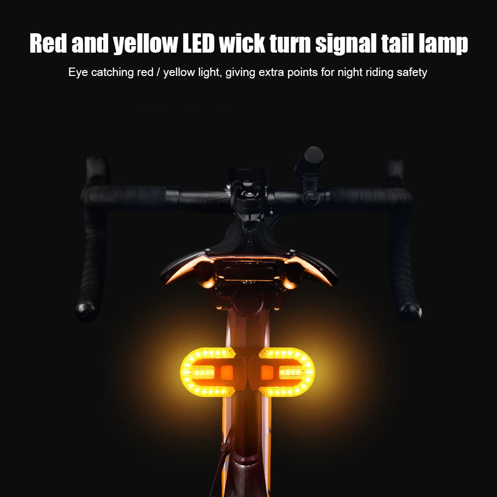 LED Bicycle Lamp Rear Signal LED Lamp Wireless USB Rechargeable MTB