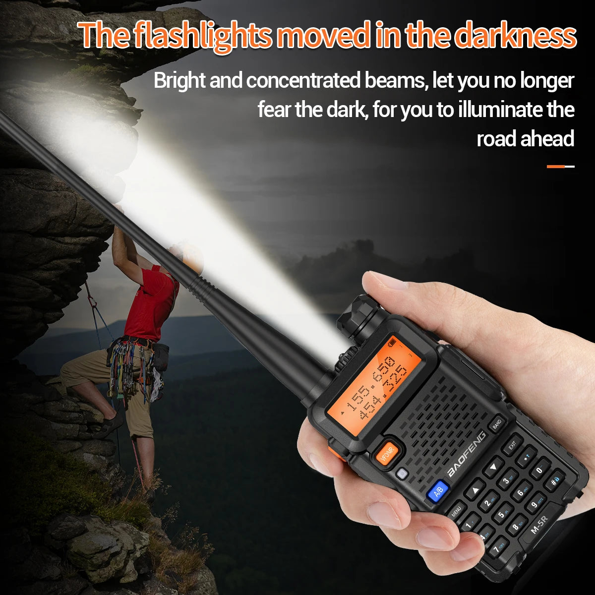 1 or 2PCS Baofeng M-5R 8W Walkie Talkie Multi Band Type-C Long Range