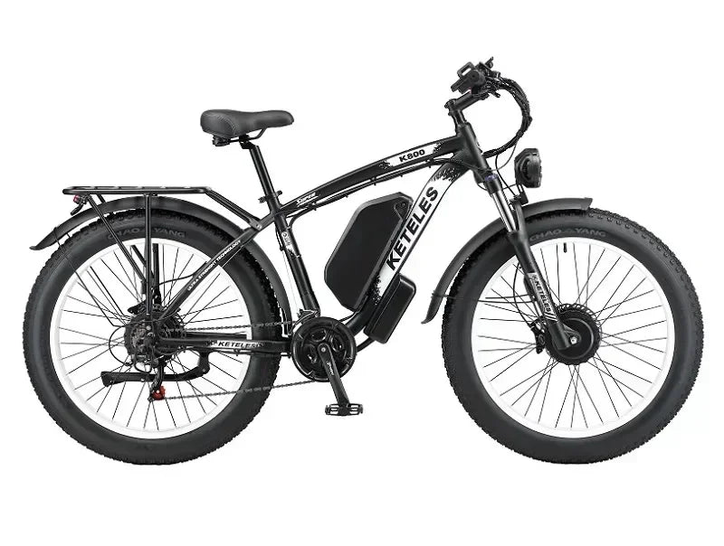 KETELES K800 electric mountain bicycle with 2000W motor, 48V battery, 26-inch fat tires.