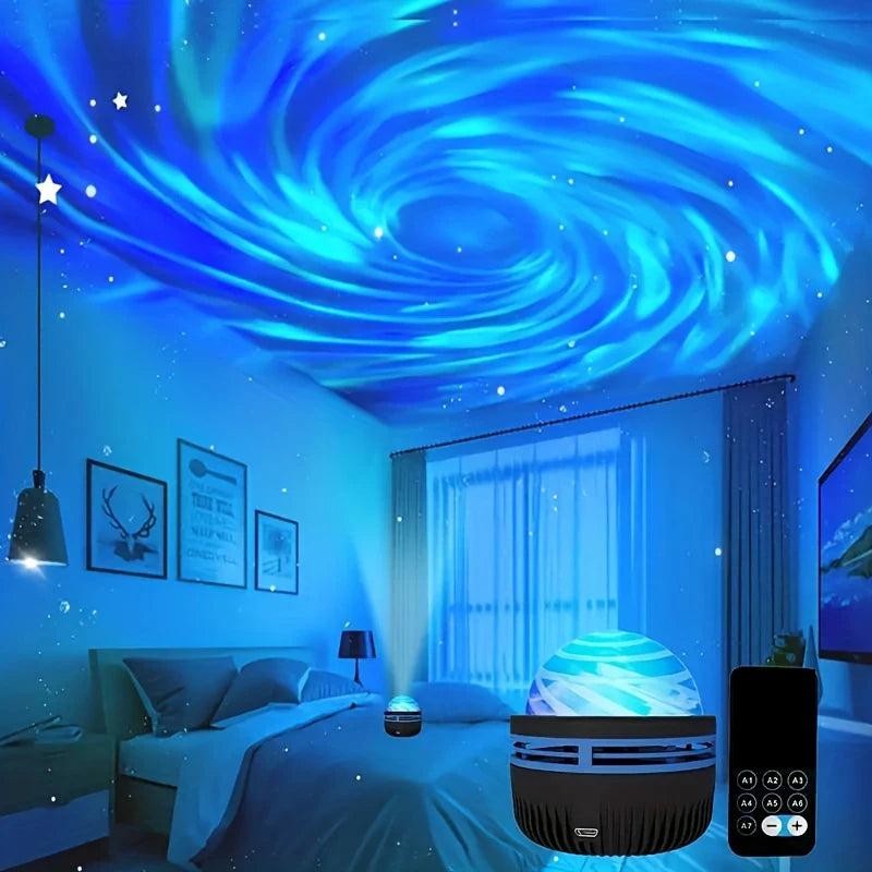 LED Galaxy Northern Light Projector 2 in 1 Night Light