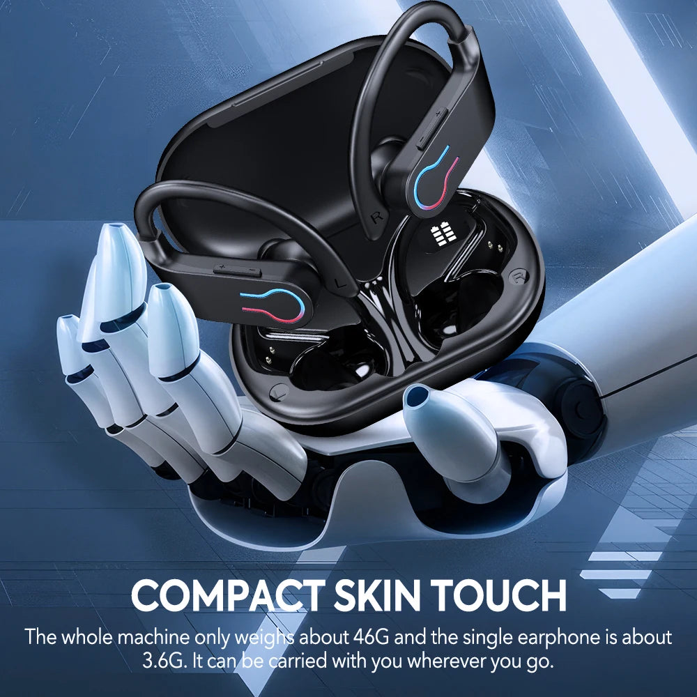 Mpow Q63 Bluetooth 5.3 Earphones Sports Wireless In-Ear IPX7 Waterproof HiFi Stereo Gaming Earbuds
