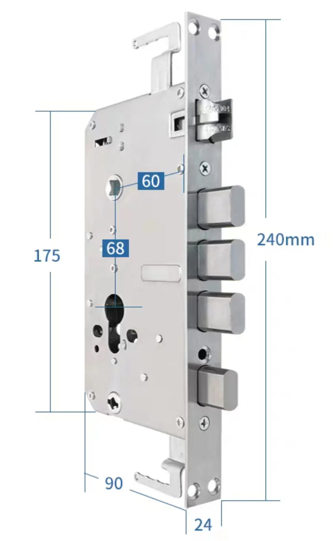 3D Face Recognition Digital Door Lock with Camera Fingerprint and Keyless Entry