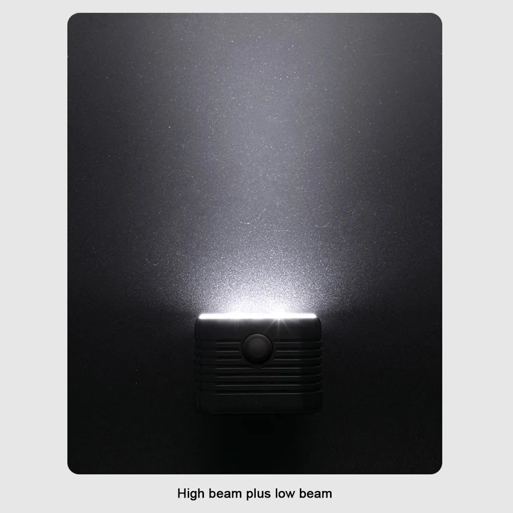 LED Bike Front Light USB Charging with Horn 7 Modes for Night Riding
