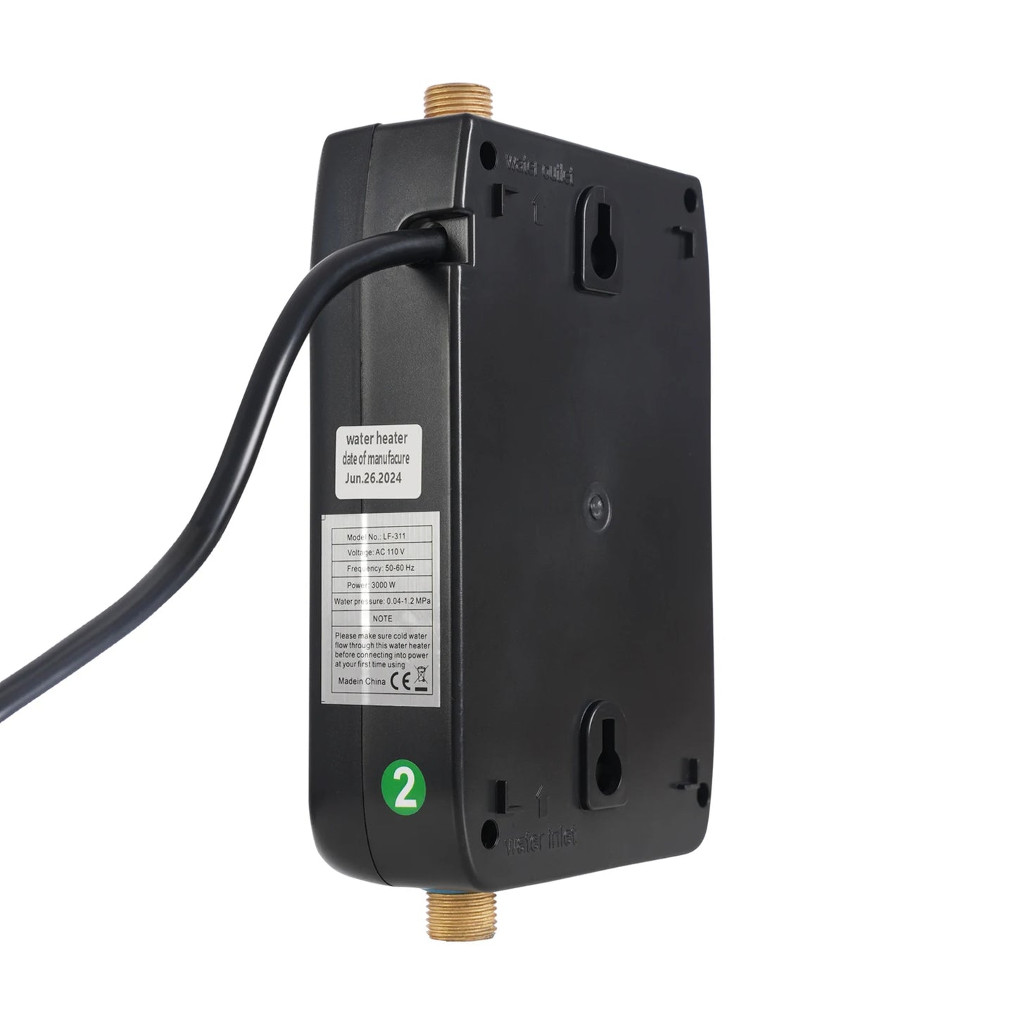 Wall Mount Instant Electric Water Heater LED Remote Touch