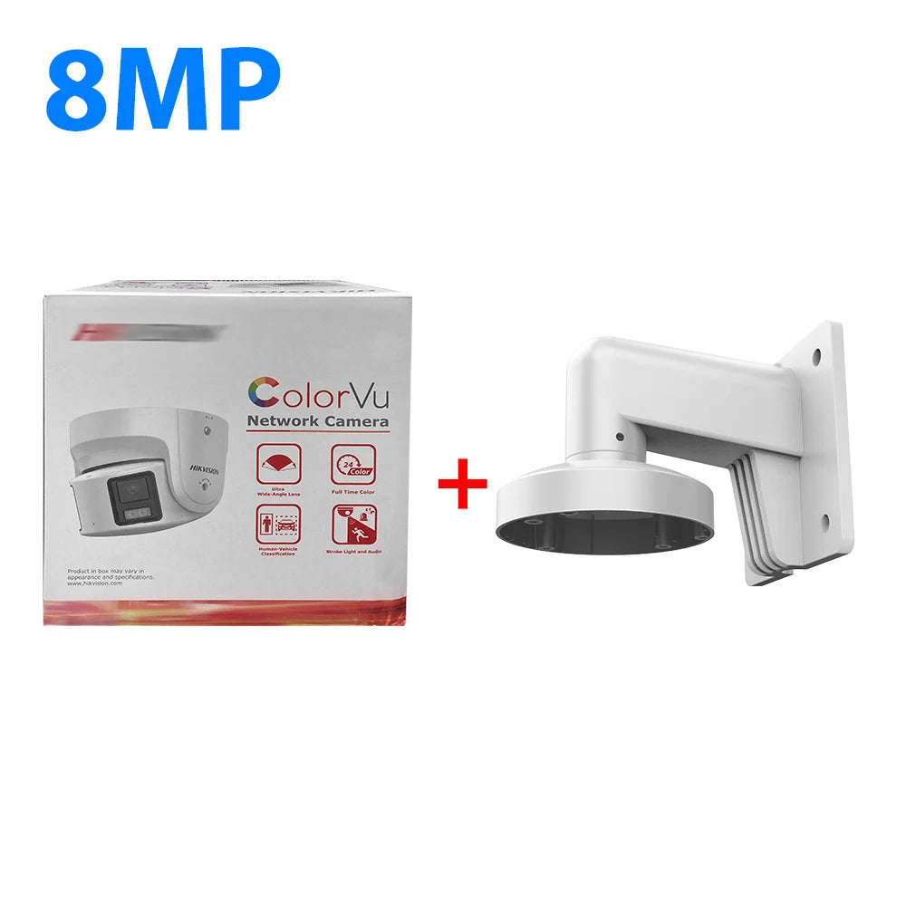 HIKVISION Panoramic IP Camera 8MP 4K 4MP ColorVu Built-In Mic Speaker Security