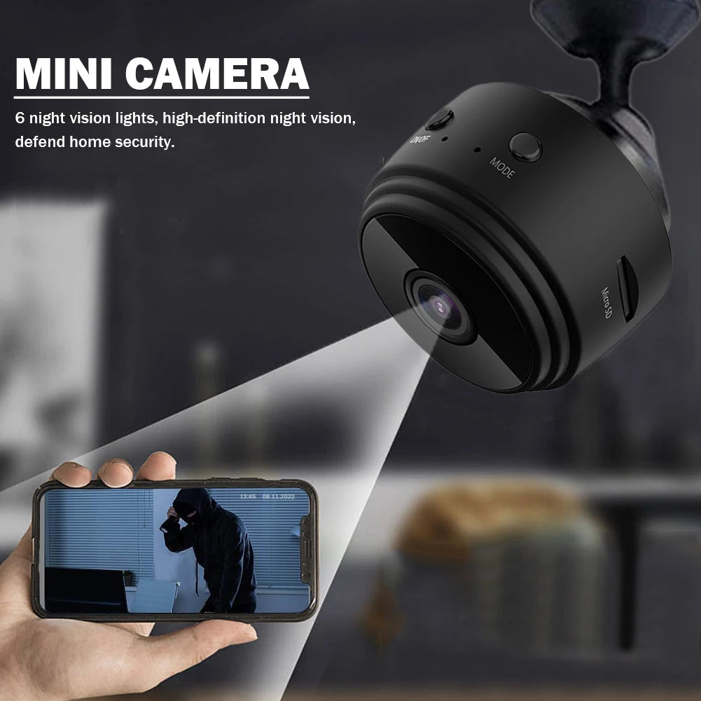A9 WiFi Mini Camera 1080P Wireless Video and Voice Recorder for Smart Home Security Monitoring