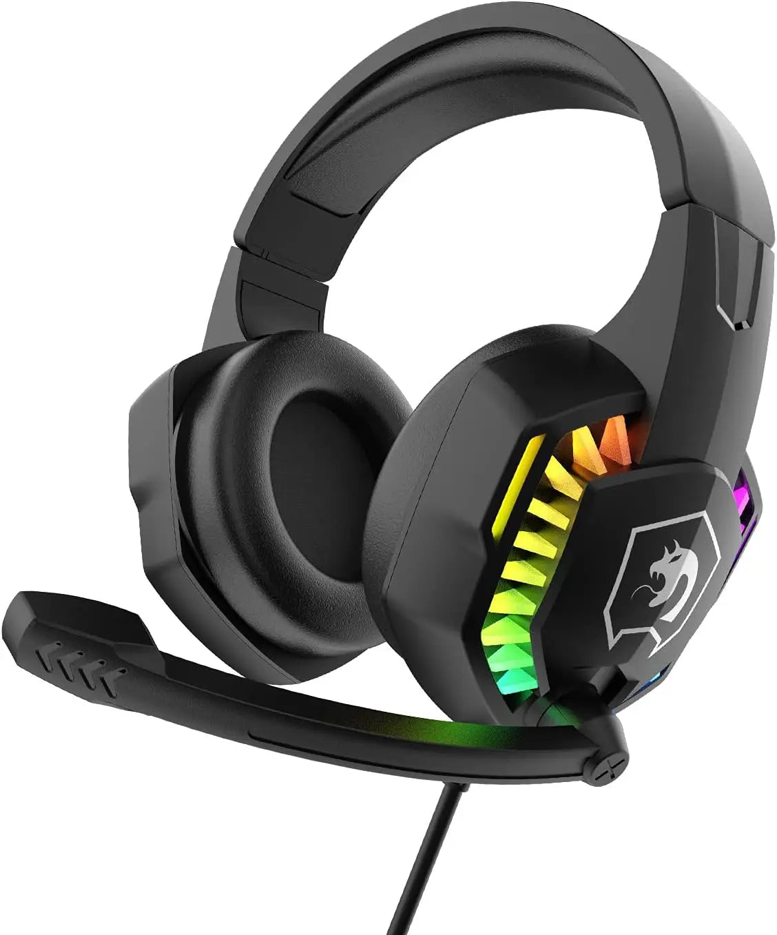 MAMBASNAKE CY907 RGB Gaming Headset 5.1 Surround Sound 3.5mm Wired Over-Ear Headphone