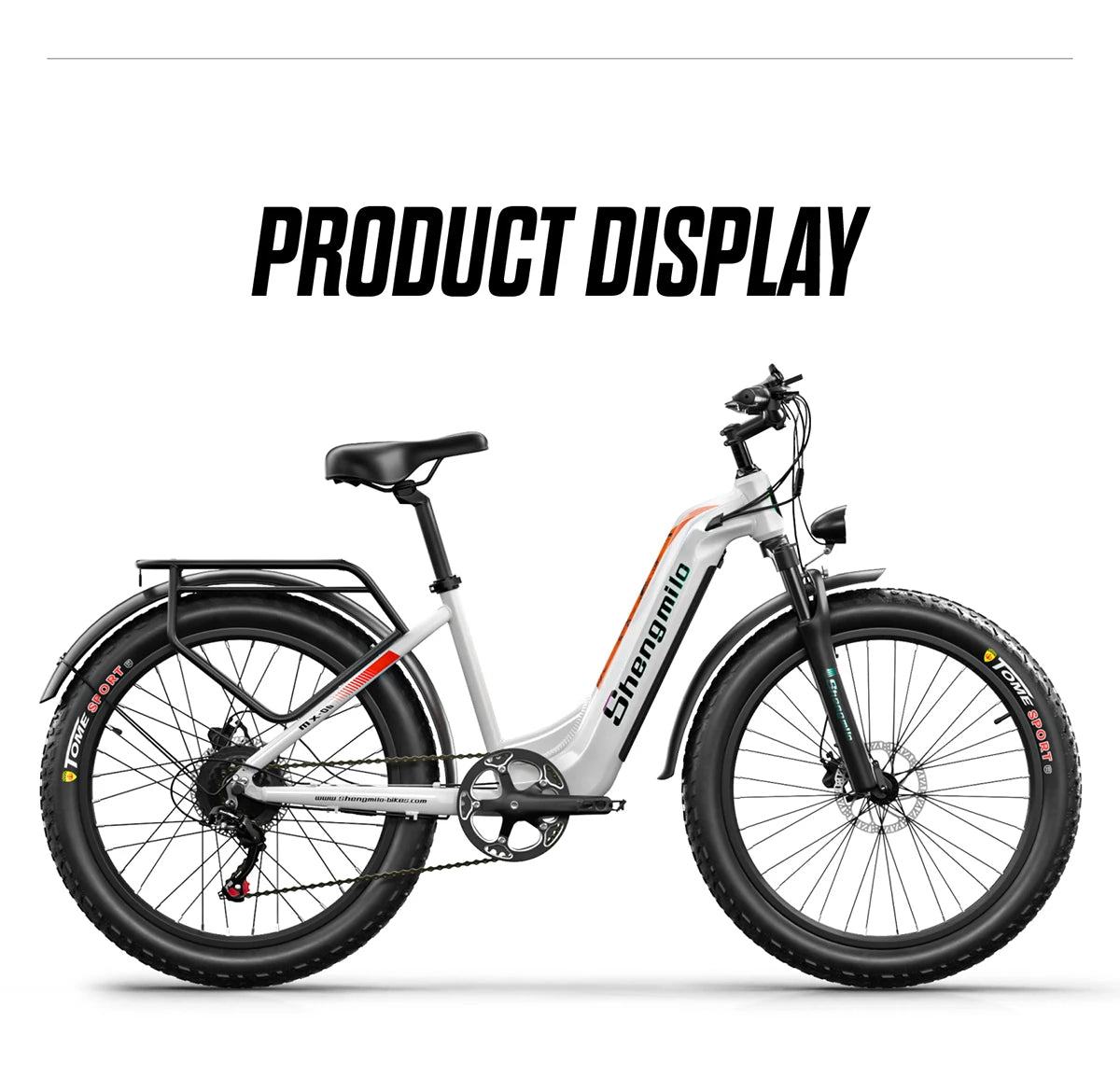 Shengmilo MX06 Electric Bike 1000W Motor 48V 17.5Ah Lithium Battery 26 Inch for Adult City Commuting