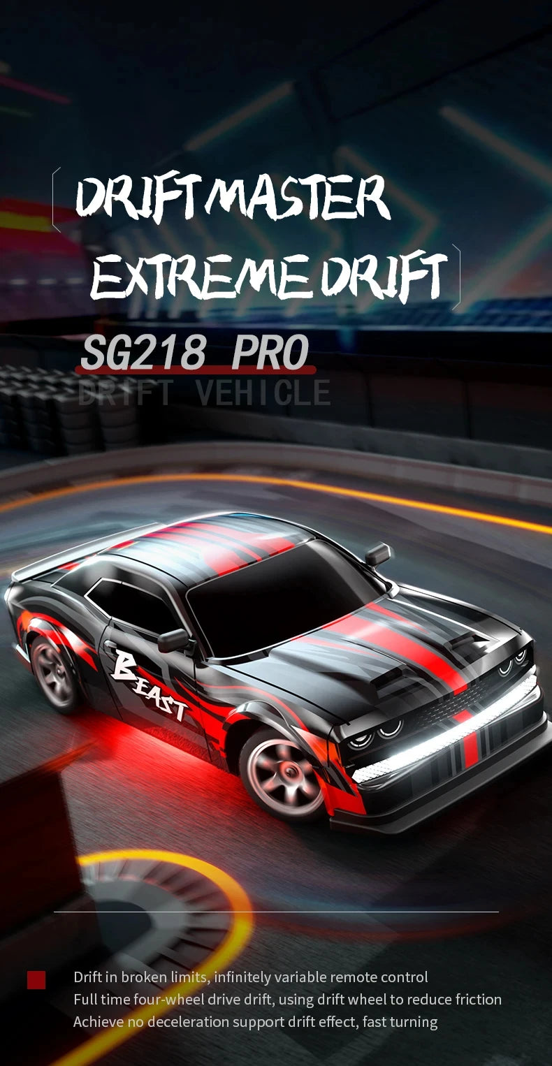 SG218 PRO 1:16 RC Drift Car 25km/h High Speed RC Cars Toys For Adults And Kids Remote Control Cars 2.4G Off Road Monster Truck