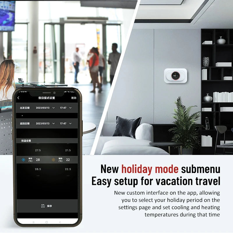 Beca Smart Thermostat TFT LCD Alexa Google