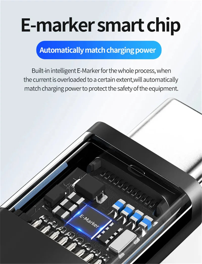 Thunderbolt 4 USB-C to USB-C Cable USB4 40Gbps 240W PD Fast Charging for MacBook Pro iPad
