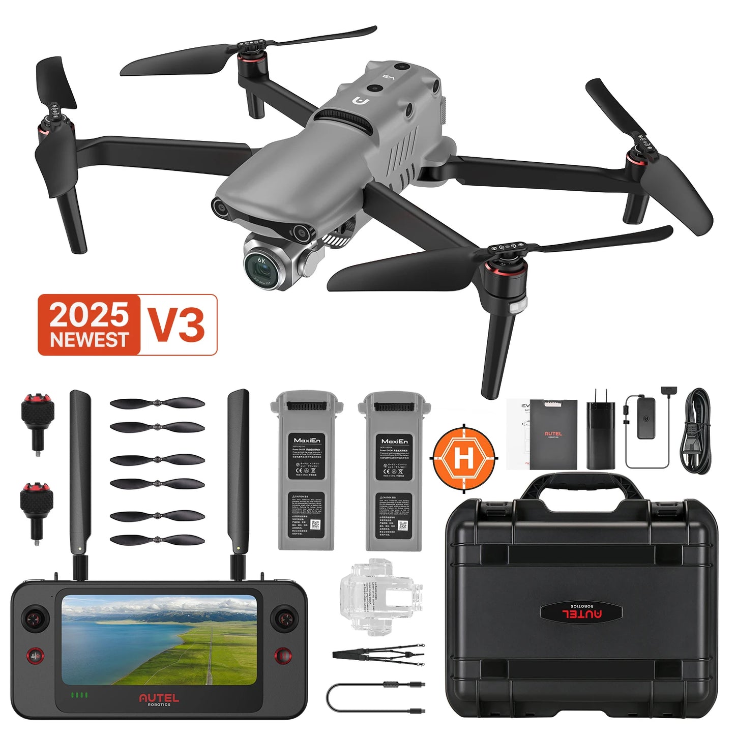 Autel EVO II Pro V3 6K Drone 1Inch CMOS HD Camera 10KM Transmission 720 Obstacle Avoidance