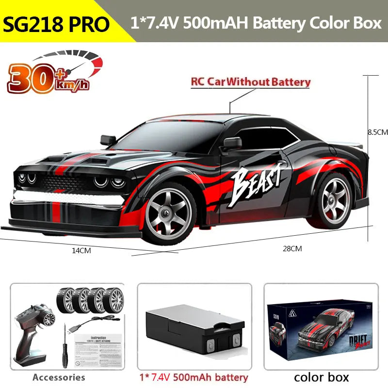 SG218 PRO 1:16 RC Drift Car 25km/h High Speed RC Cars Toys For Adults And Kids Remote Control Cars 2.4G Off Road Monster Truck