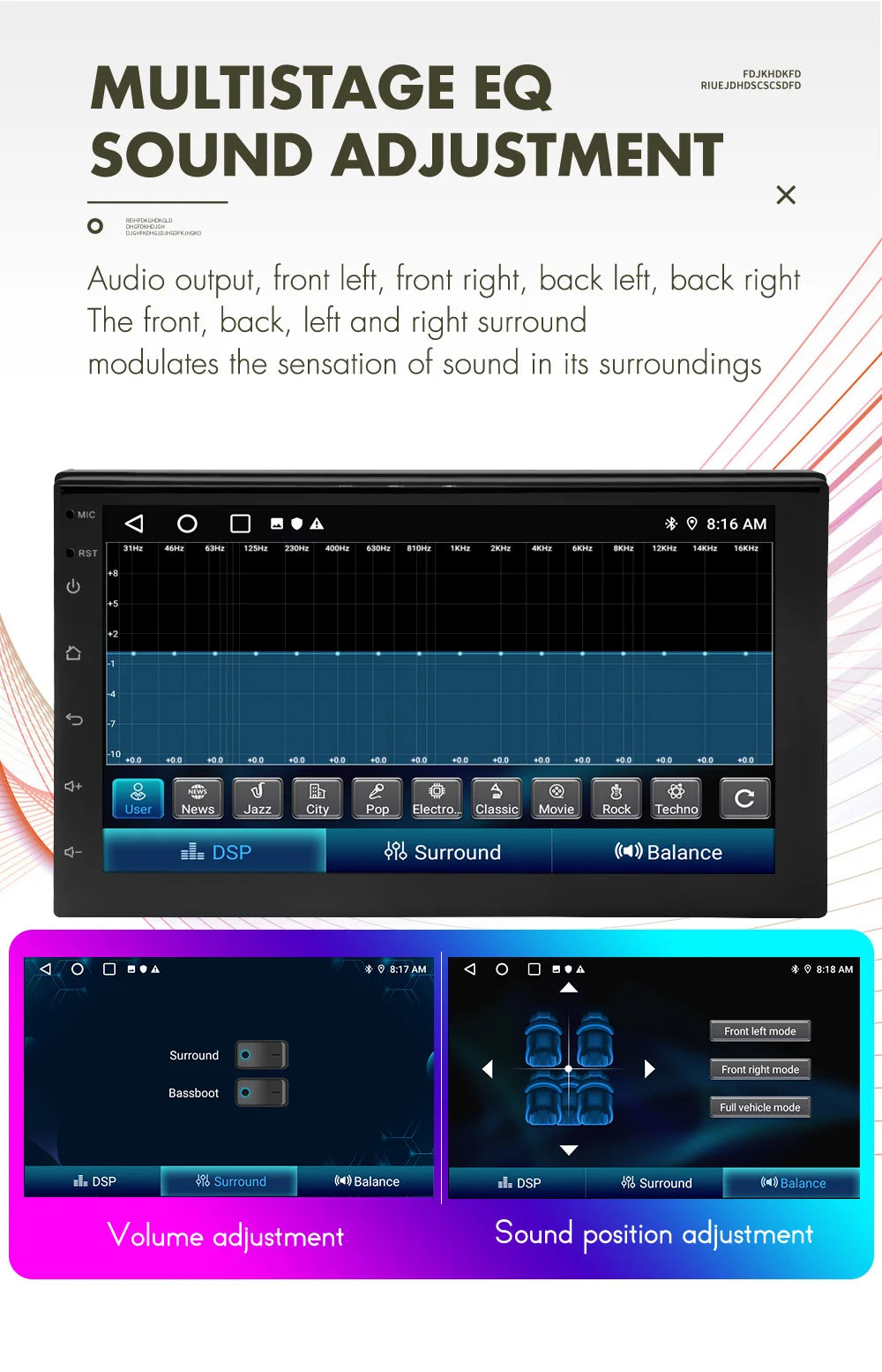 7"/9"/10" Android Car Radio with CarPlay GPS & Multimedia Player for Nissan Hyundai Tesla Style