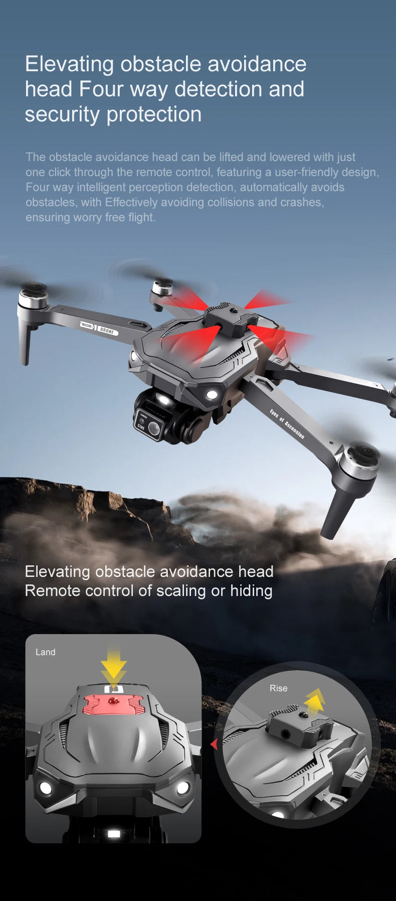 2024 D1 Drone HD Camera 5G GPS Obstacle Avoidance Brushless Motor RC Helicopter