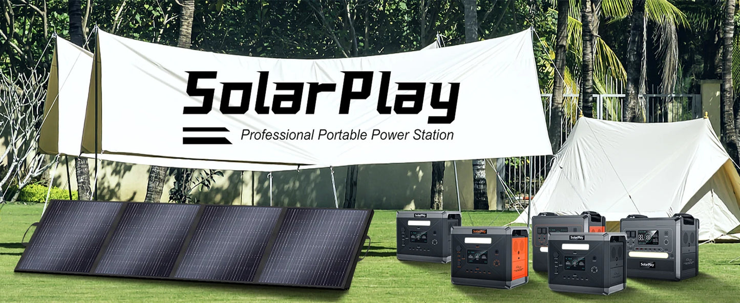 SOLARPLAY Q2501 Portable Power Station 2304Wh LiFePO4 Battery 2500W Output 4800W Peak Solar Generator