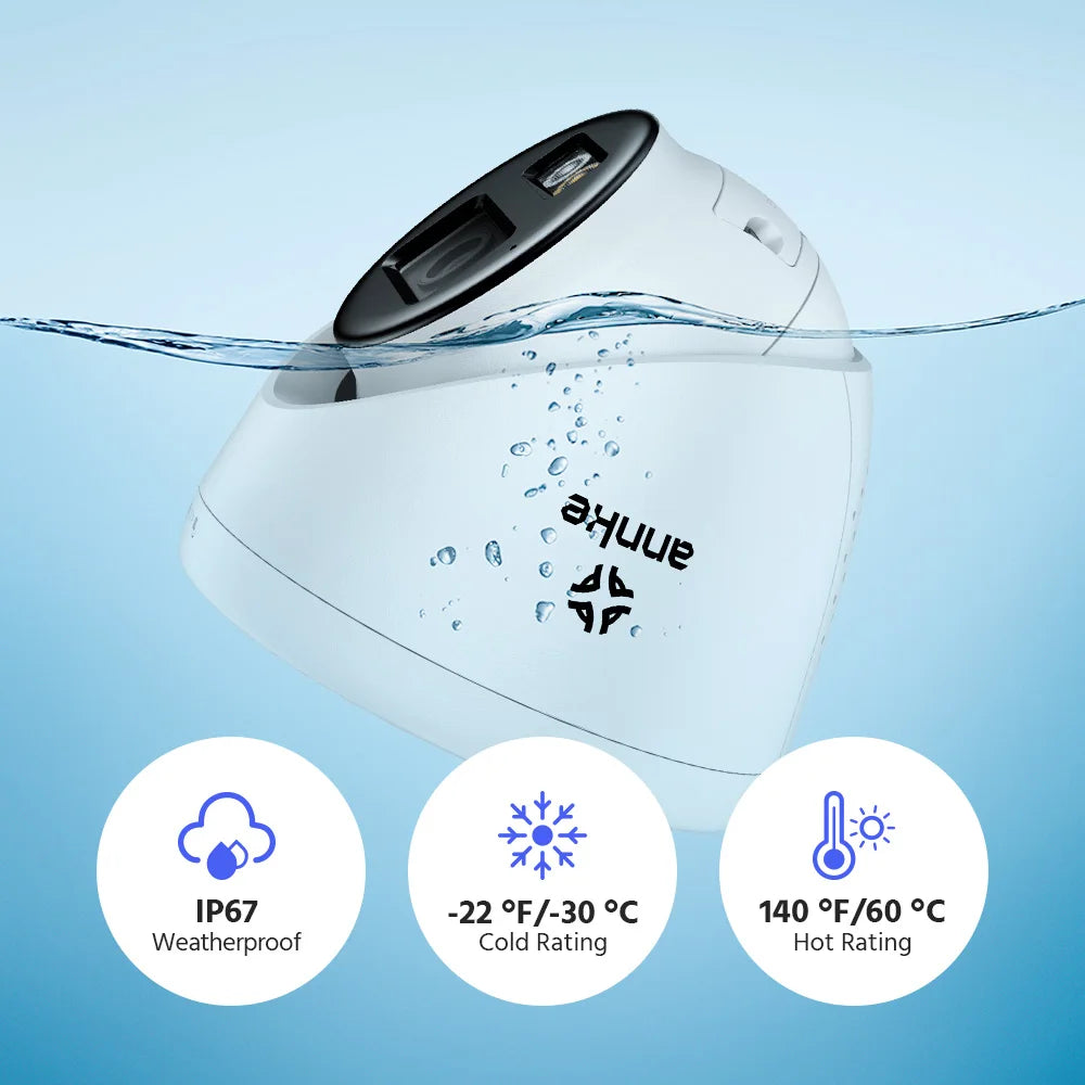 ANNKE 4PCS Smart Dual-Light 3K IR Network Security IP Camera Two-Way Audio Support flashing/ Audio alarm Waterproof POE Camera