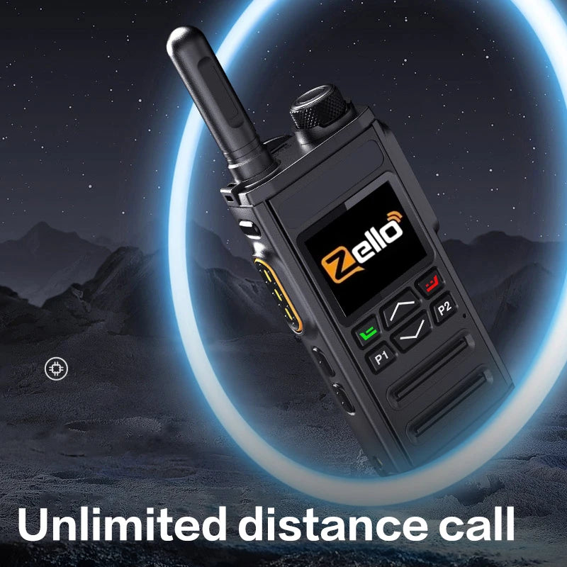 Zello 4G LTE WiFi POC Walkie Talkie with Bluetooth Long Battery Fast Charging