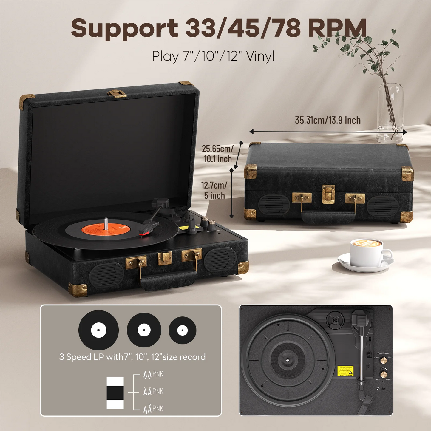 Maio C260 Vintage Turntable 3-Speed
