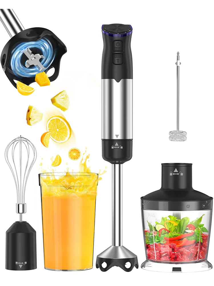1000W Handheld Immersion Blender 5 in 1 Kitchen Tool