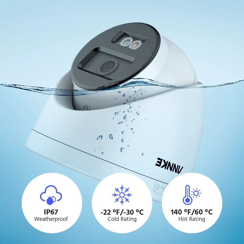 ANNKE 12MP Outdoor PoE Security Camera Smart Dual Light Color Night Vision Built-in Mic IP67