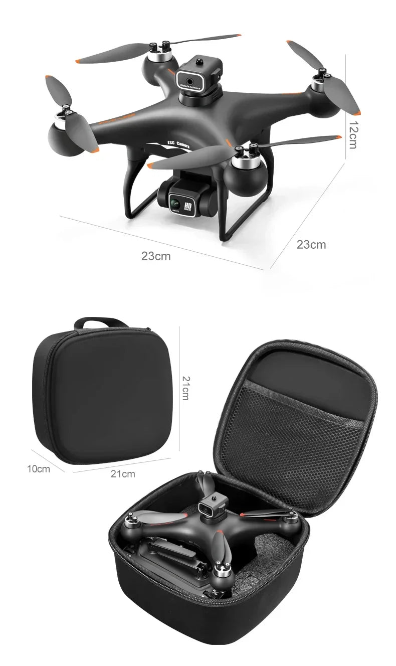 S116 MAX 8K Drone with 3 Batteries Dual Camera Optical Flow Obstacle Avoidance