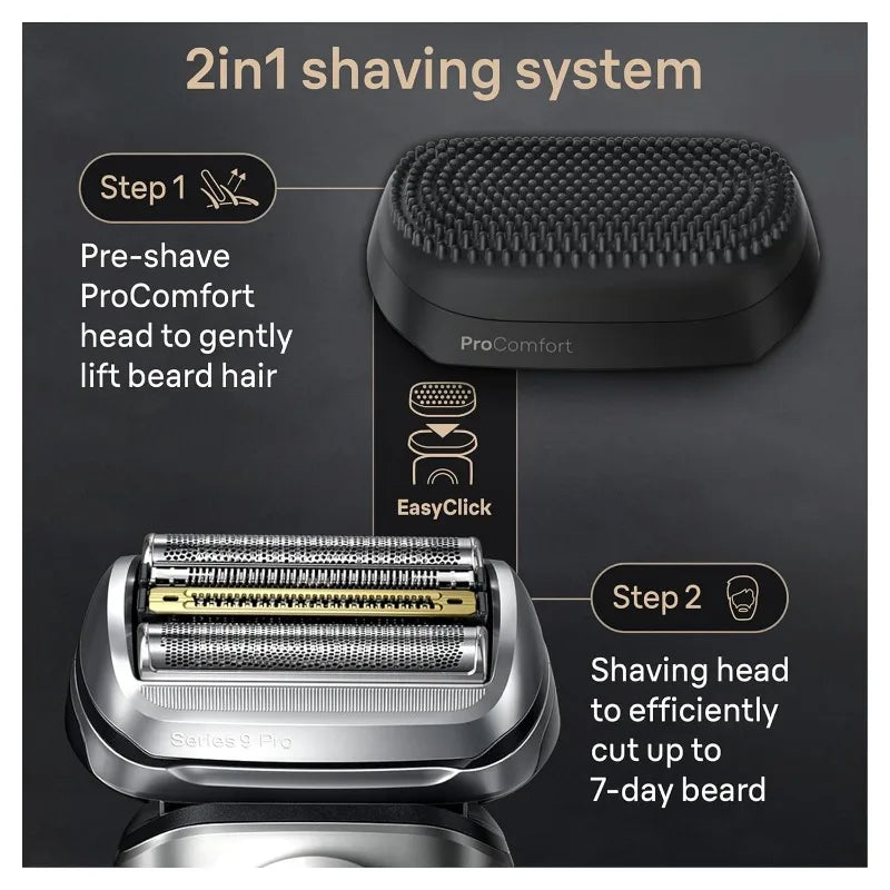 Braun Series 9 PRO+ Electric Shaver, Holiday Gifts for Men, Shaving Kit with 5 Pro Shave Elements and ProComfort Head, SmartCare