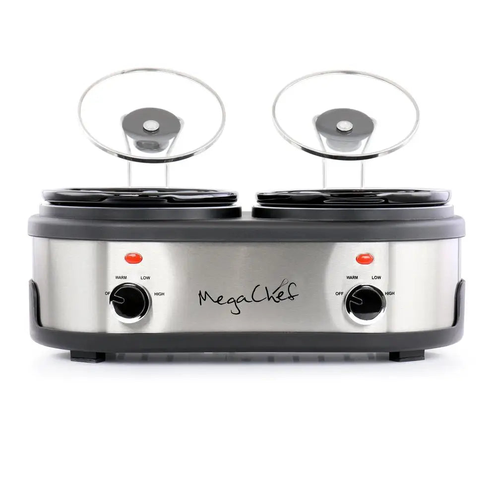 Dual 1.5 Quart Crock Buffet Slow Cooker