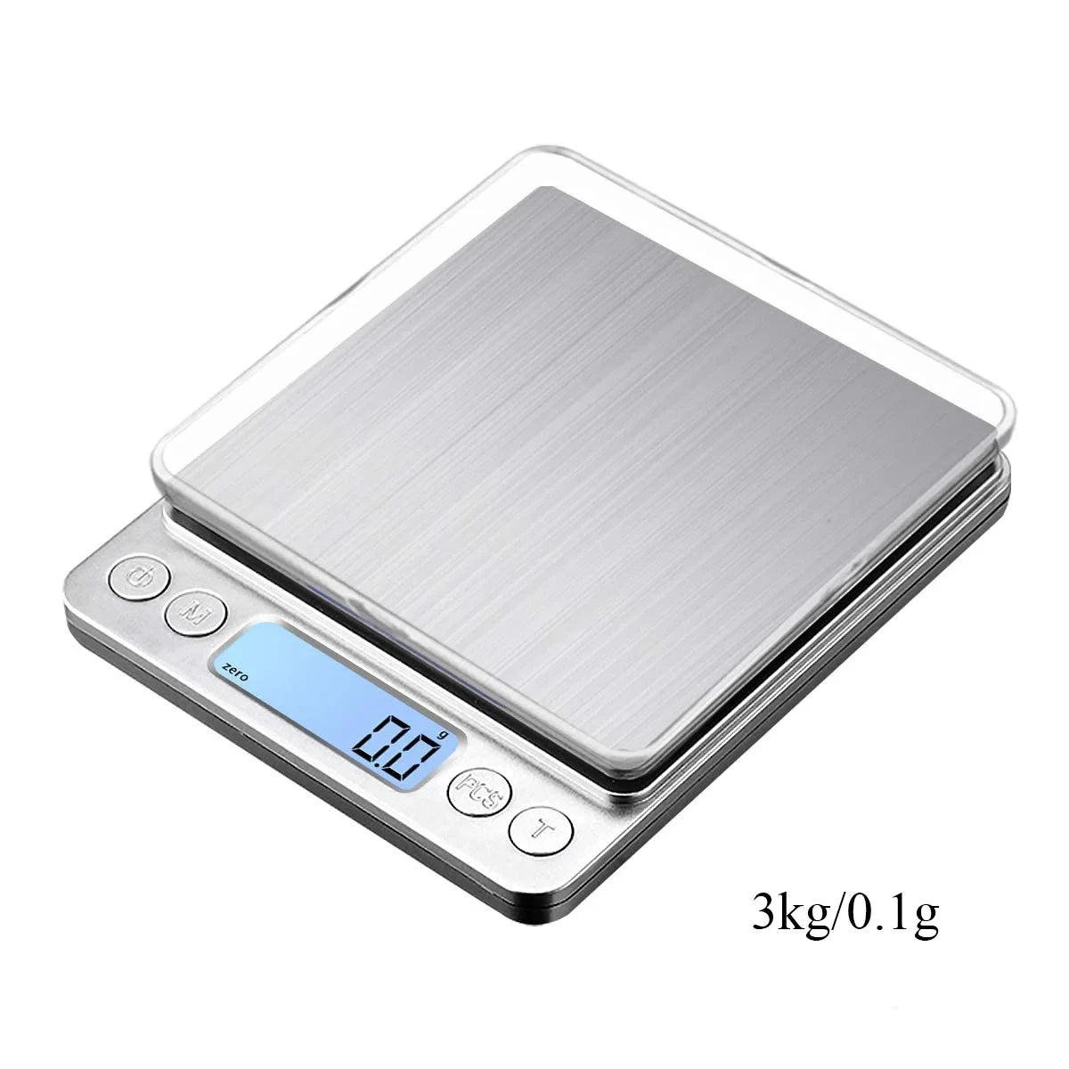 Digital Kitchen Scale 3000g/0.1g with LCD Display Tare Function for Food and Jewelry